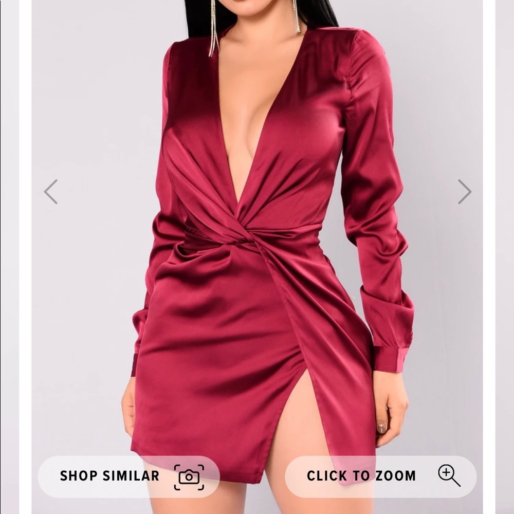Fashion Nova Silk Mini Dress